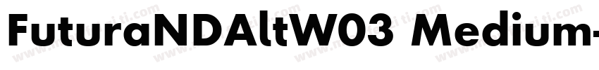FuturaNDAltW03 Medium字体转换